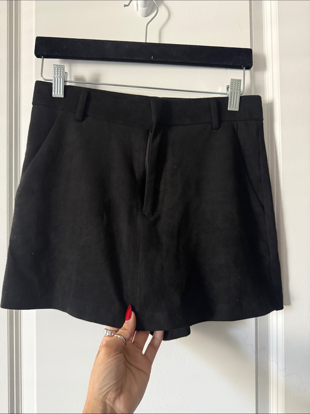 Black A-Line Skort